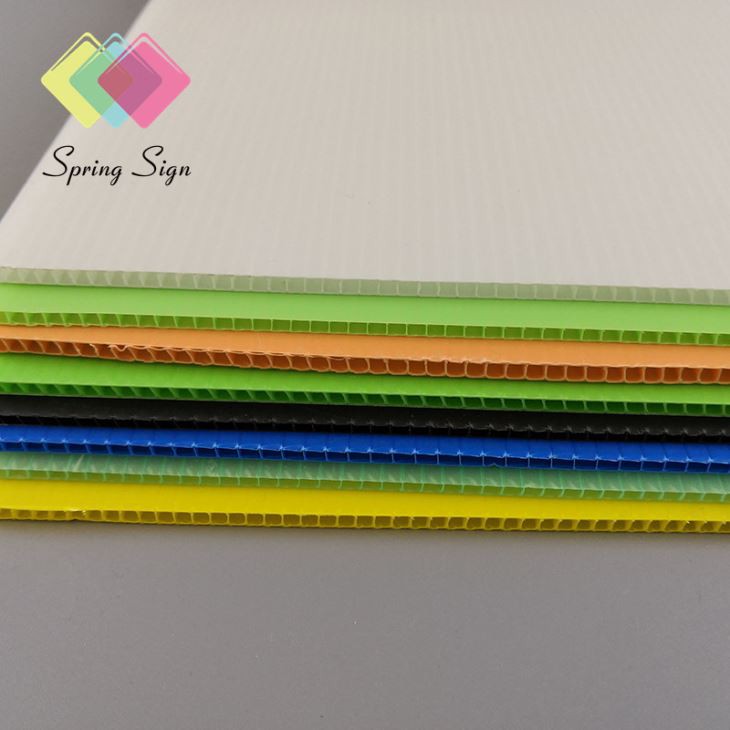 3mm Thick Corrugated Cardboard Advertising Sheet PP Sheet China